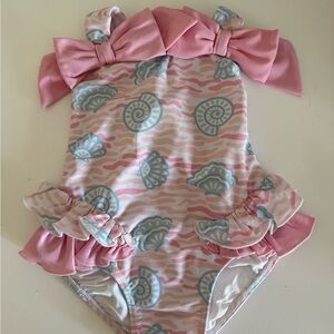 Pink and Blue Kids Swim One Piece